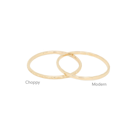 Paige Thin Stacker Ring 18ga