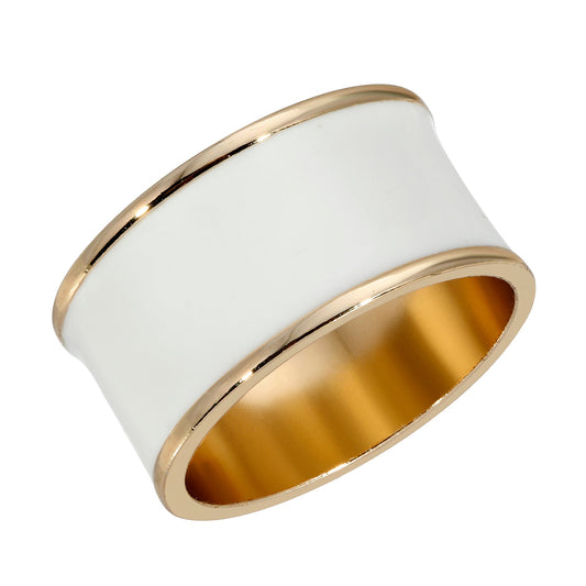 Enamel Concave Ring by Eklexic
